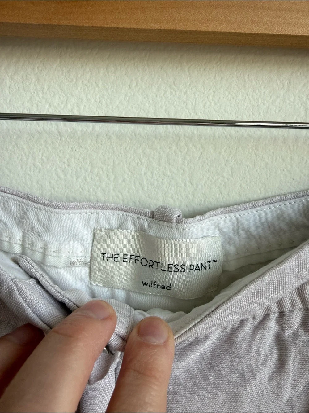 Aritzia Wilfred The Effortless Pant London Grey Linen Lyocell Wide Leg Size 4